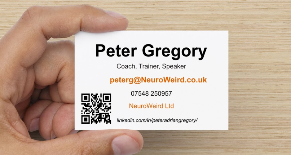 Contact details for Peter Gregory